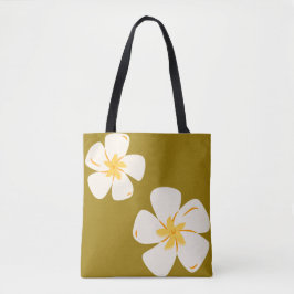 Saddle Brown White Orchid Tasche