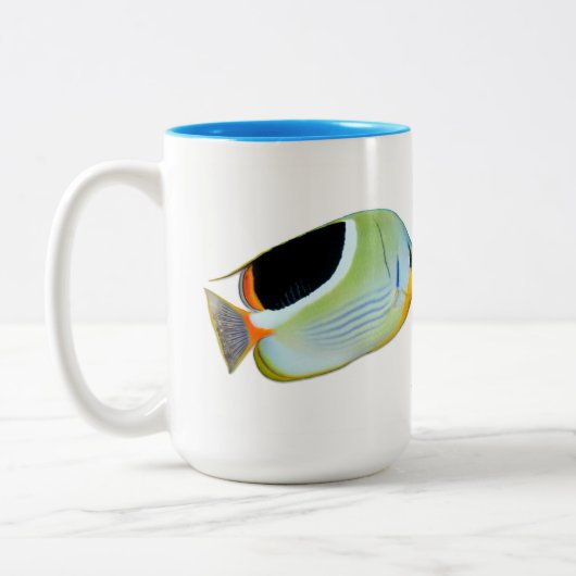 Saddle Butterflyfish und Lagoon Triggerfish Tasse (Links)