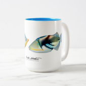 Saddle Butterflyfish und Lagoon Triggerfish Tasse (VorderseiteRechts)