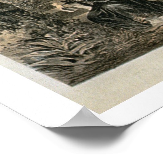 'Saddle Mending', Plakat für 'Davy Crockett' Starr (Ecke)