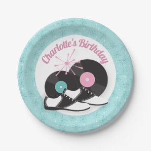 Saddle Shoes der 1950er-Jahre Pappteller