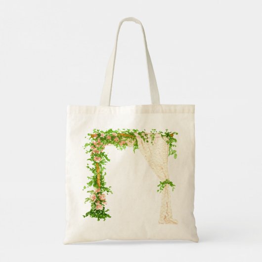 Saddle & Sparkle - Western Wedding Artwork Design Tragetasche (Rückseite)