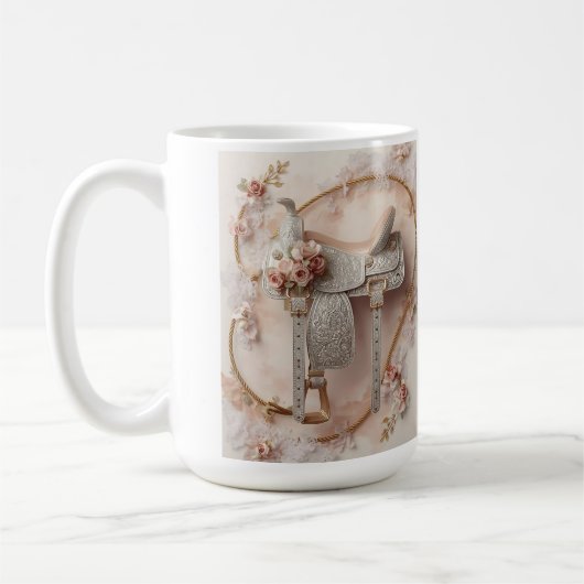 Saddle & Sparkle - Western Wedding Tasse (Links)