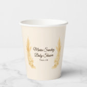 "Saddle Up" Boho Western Babydusche Pappbecher (Rückseite)