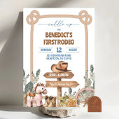Saddle Up Cowboy First Rodeo Birthday Boy Einladung