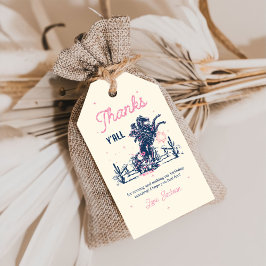 Saddle up First Rodeo Cowboy Geburtstag Vielen Dan Geschenkanhänger