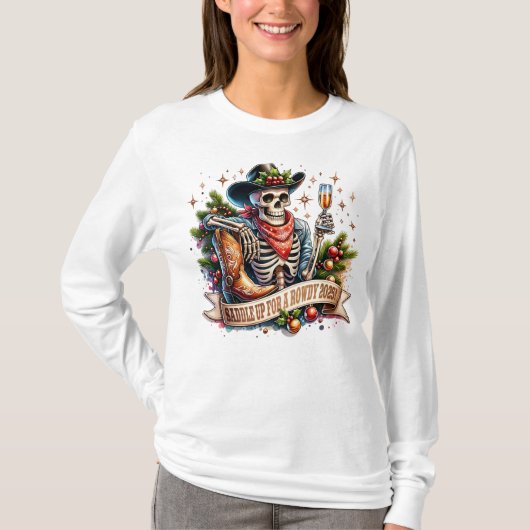 Saddle Up For A Rowdy 2025 T-Shirt (Vorderseite)