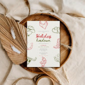 Saddle up holiday hoedown party einladung