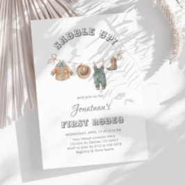 Saddle Up Kleiner Cowboy First Rodeo Geburtstag Einladung