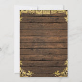 Saddle Up Western Geburtstag für den Menschen Einladung (Rückseite)