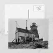 Saddleback Ledge Leuchtturm Postkarte (Vorne/Hinten)