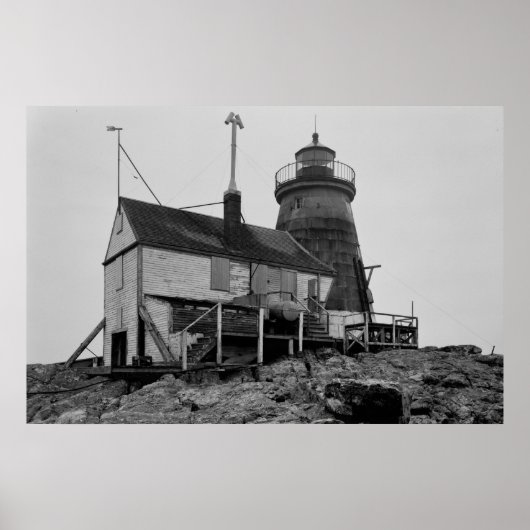 Saddleback Ledge Lighthouse Poster (Vorne)