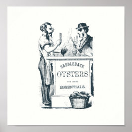 Saddleback Oysters Print Poster
