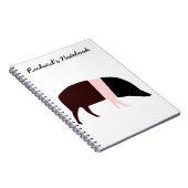 Saddleback Pig Anpassbares Notebook Notizblock (Rechte Seite)