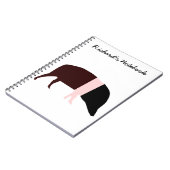 Saddleback Pig Anpassbares Notebook Notizblock (Linke Seite)