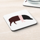 Saddleback Pig Cork Untersetzer (Linke Seite)