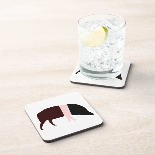 Saddleback Pig Cork Untersetzer (Rechte Seite)