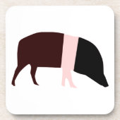 Saddleback Pig Cork Untersetzer (Vorderseite)