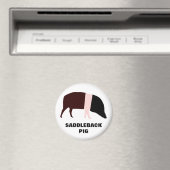 Saddleback Pig individualisierbares Magnet (In Situ (Geschirrspüler))