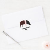 Saddleback Pig individuell anpassbarer Aufkleber (Umschlag)