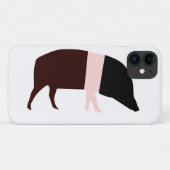 Saddleback Pig iPhone 3 Fall Case-Mate iPhone Hülle (Rückseite (Horizontal))