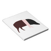 Saddleback Pig Notepad Notizblock (angewinkelt)