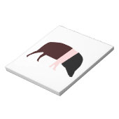 Saddleback Pig Notepad Notizblock (Rotiert)