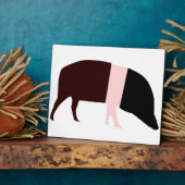 Saddleback Pig Plaque Fotoplatte (Seite)