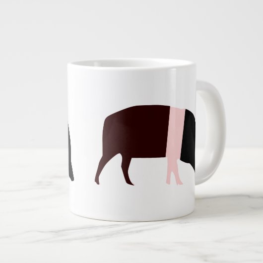 Saddleback Pig Tasse (Vorderseite Rechts)