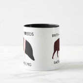 Saddleback Pig Tasse (Zentrum)