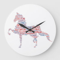 Saddlebred Clock