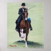 Saddlebred Elegante im Tessin Poster (Vorne)