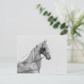 Saddlebred Feingurt Postkarte (Stehend Vorderseite)