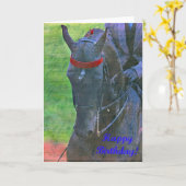 Saddlebred Geburtstag Karte (Gelbe Blume)