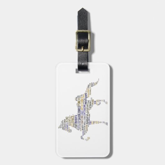 Saddlebred Gepäckanhänger (Vorderseite vertikal)