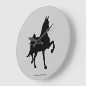 Saddlebred Große Wanduhr (Winkel)