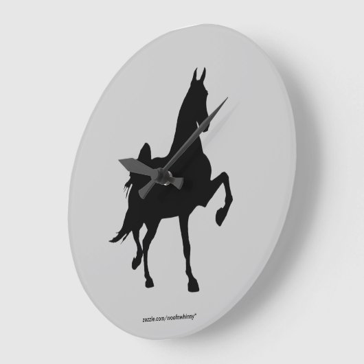 Saddlebred Große Wanduhr (Winkel)