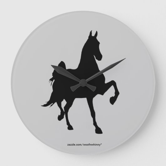 Saddlebred Große Wanduhr (Vorderseite)