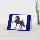 Saddlebred Gruß-Karte Karte (Vorderseite)
