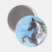 Saddlebred Horse Art Magnet (Vorderseite/Rückseite)