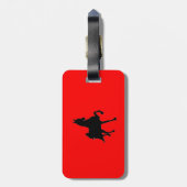 Saddlebred Horse Silhouette Gepäckanhänger (Rückseite vertikal)