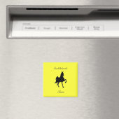 Saddlebred Horse Silhouette Magnet (In Situ (Geschirrspüler))