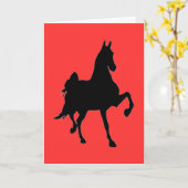 Saddlebred Karte (Gelbe Blume)