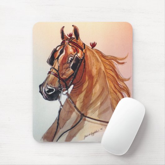 Saddlebred Pferd Mousepad (Mit Mouse)
