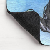 Saddlebred Pferdc$mousepad-schatten des Blaus Mousepad (Ecke)