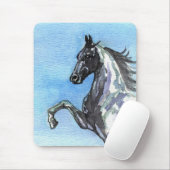 Saddlebred Pferdc$mousepad-schatten des Blaus Mousepad (Mit Mouse)