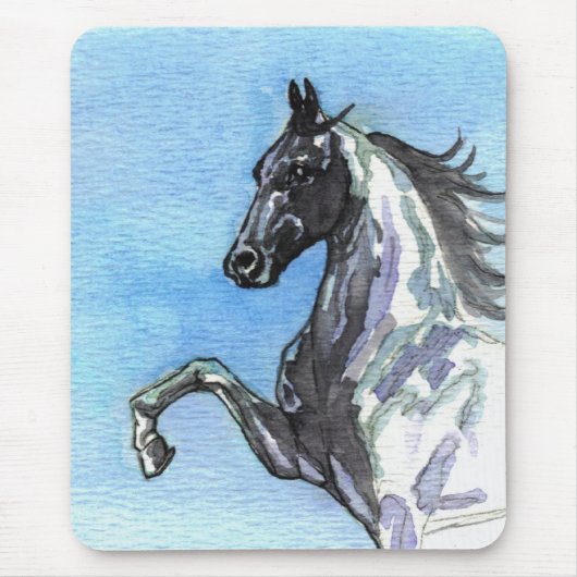 Saddlebred Pferdc$mousepad-schatten des Blaus Mousepad (Vorne)