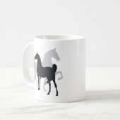 Saddlebred Pferde Kaffeetasse (Vorderseite Links)