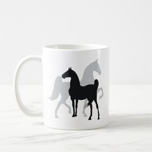 Saddlebred Pferde Kaffeetasse (Links)