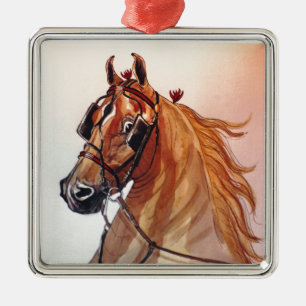 Saddlebred Pferdegeldstrafe-Geschirr Ornament Aus Metall